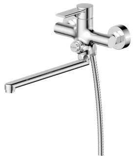 Смеситель для ванны с душем РМС SL130-006EK хром